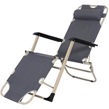 Imagem de YYBOES Espreguiçadeira, espreguiçadeira dobrável, cadeira de jardim reclinável