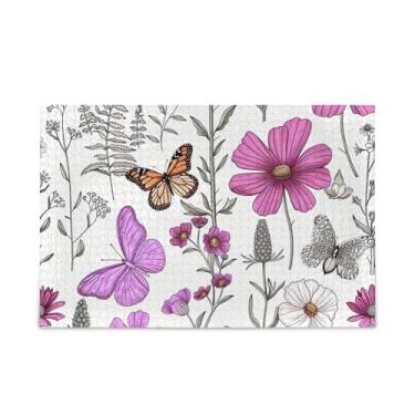 Imagem de WELLDAY Quebra-cabeça flores silvestres e borboletas 500 peças grande jogo de arte para adultos adolescentes