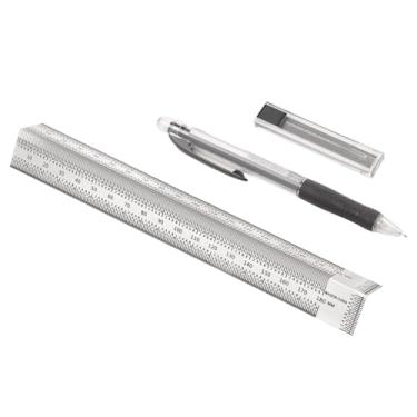 Imagem de Régua de Aço Inoxidável Multifuncional Alta Precisão Ferramenta Medição para Carpinteiros com Ângulo Retângulo e Buracos