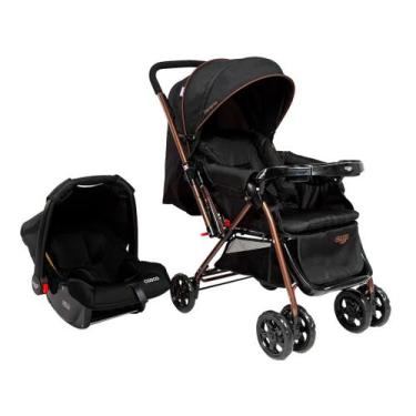 Imagem de Carrinho de Bebê Alça Reversível com Bebê Conforto Cosco Kids Travel S