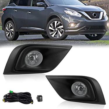 Imagem de Shocklight Conjunto de faróis de neblina para Nissan Murano 2015 2016 2017 com lâmpadas, para-choque dianteiro e interruptor