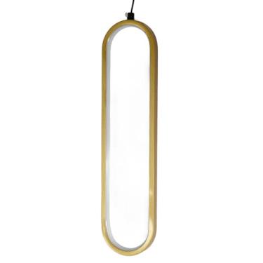 Imagem de Mingzhe Moderno LED Pingente Luz Lustre Único 18W Pendurado Luminária de Teto para Quarto Sala de Estar (Ouro)