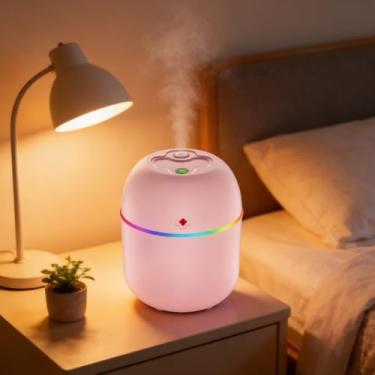 Imagem de Difusor de óleo essencial portátil com USB, lâmpada de atmosfera alimentada por USB para quarto, sala de estar, escritório, carro, sem necessidade de bateria