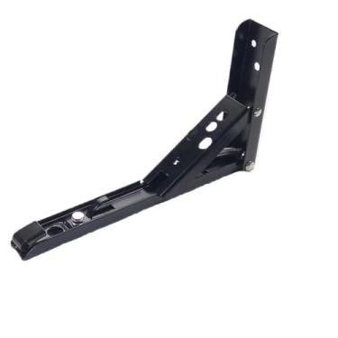 Imagem de Tripé dobrável de aço inoxidável prateleira de parede dobrável suporte dobrável suporte de prateleira resistente montado na parede dobradiça de mesa dobrável economia de espaço ideal para bancadas