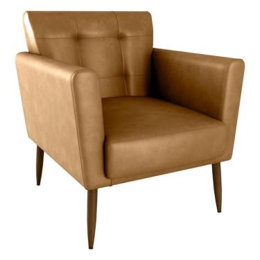 Imagem de Poltrona Decorativa Pes Palito Cancun Corino Frankfurt Milani Store Whisk