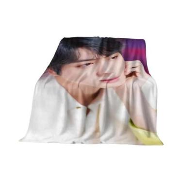 Imagem de Cobertor De Flanela 3D Do BTS JIMIN, Macio E Quente Para Quarto, Sala 