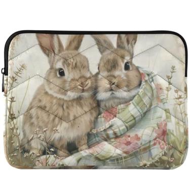 Imagem de Spring Bunnies Capa protetora para laptop capa para laptop floral bufante capa para laptop universal 13 14