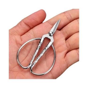 Imagem de Tesoura De Costura Vintage Retro Em Aço Inoxidável Durável Para Corte 