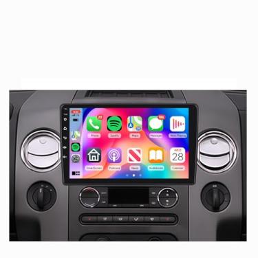 Imagem de Rádio estéreo automotivo 4Core 2G + 64G Android 15 de 10 polegadas para Ford F150 2004-2008, Rimoody Wireless Carplay Andorid, tela sensível ao toque automática, GPS, WiFi, Bluetooth, 5.0 FM/RDS EQ