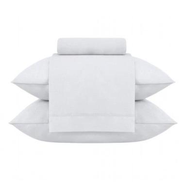 Imagem de Kit Jogo de Lençol Buddemeyer 4 Peças Cama Casal 200 Fios Gran Percall