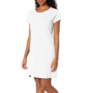 Imagem de Camiseta Vestido Feminina Estilo Básico Casual - Slim Fitness Fashion,