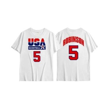 Imagem de Camiseta Masculina Oversize Vintage Dream Team 1992 Basquete Casual Al