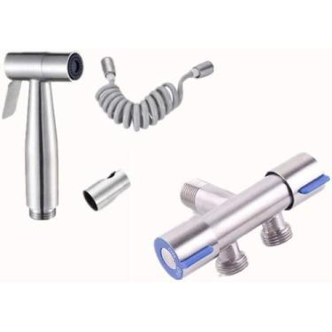 Imagem de Kit Ducha Higiênica Com Registro Duas Saídas De 1/2 Inox 304 - SWEET H