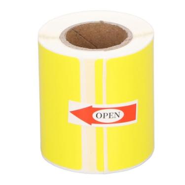 Imagem de Etiquetas térmicas, rolos de etiquetas multiuso 30 x 50 mm / 1,18 x 1,97 pol, papel adesivo térmico autoadesivo impermeável para alimentos, roupas, códigos de barras e organização (amarelo)