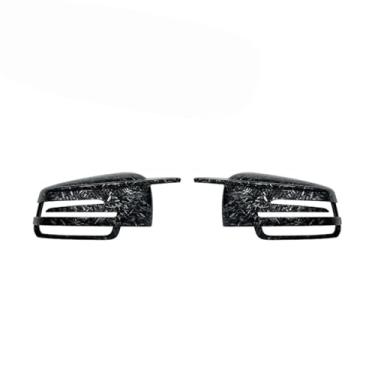 Imagem de Capa Para Espelho Lateral De Carro, Preta, Tampa Do Espelho Lateral, Compatível Com Benz ABCDES CLA GLA GLK Classe W176 W246 W212 W204 C117 X156 X204(Forged Carbon Look)