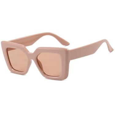 Imagem de Óculos de Sol Femininos Candy Colors, Estilo Olho de Gato, Proteção UV400, Ideais para Esportes ao Ar Livre, Corrida e Ciclismo, Cor Cáqui Chá