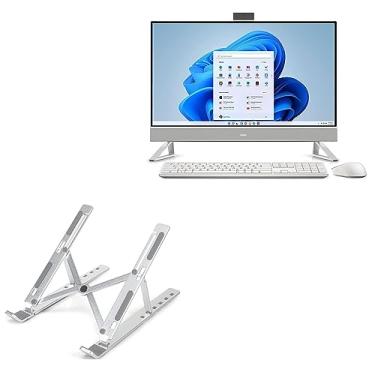 Imagem de BoxWave Suporte e suporte compatível com Dell Inspiron 7710 All in One (27 polegadas) – Suporte compacto para laptop QuickSwitch, portátil, suporte de visualização em vários ângulos – prata metálica