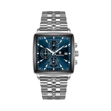 Imagem de Relógio Masculino De Quartzo Luminous Chronograph Com Data, Quadrado, 