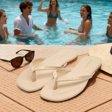 Imagem de Chinelo feminino, bico quadrado, espuma viscoelástica suporte de arco sandálias de verão para mulheres, tendência de couro vegano, leve, macio, confortável, nuvem, chinelos femininos essenciais de
