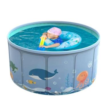 Imagem de Piscina dobrável – Piscinas para cães grandes – Antiderrapante para animais de estimação, banheira, quintal, brinquedo de brincar para o verão, viagens refrescantes, festas de banho, praia, jardim
