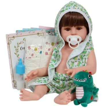 Imagem de Boneca Bebe Reborn Menino ARTHUR Saida Banho Jacarezinho
