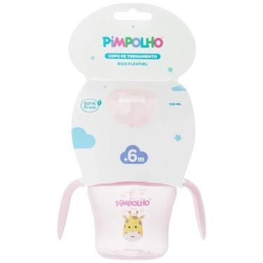 Imagem de Copo de Treinamento com ALÇA Bico Flexivel 150ML Girafa Pimpolho