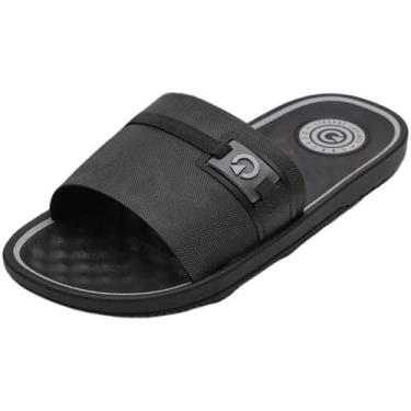 Imagem de Chinelo Slide Masculino Fácil Calce Gaspea Cartago Arizona, Preto, Cin