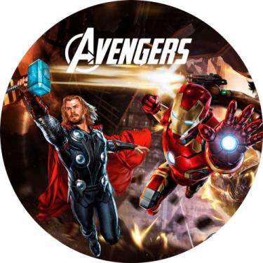 Imagem de Painel Festa Redondo Heróis Marvel 3d 1,50 Dia. - Fantasia Brás