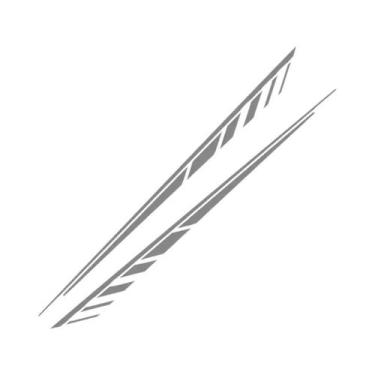 Imagem de Adesivos Universais Para Laterais De Carros, 2 Peças, Decalque De Vini