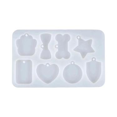 Imagem de Molde De Silicone Geométrico Para Fabricação De Joias Em Resina Epóxi,