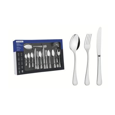 Imagem de Faqueiro Zurique Conjunto de Talheres 101 Peças Aço Inox Alto Brilho para Mesa Inox
