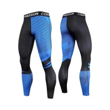 Imagem de Calças De Compressão Masculinas Para Corrida, Leggings Esportivas Para