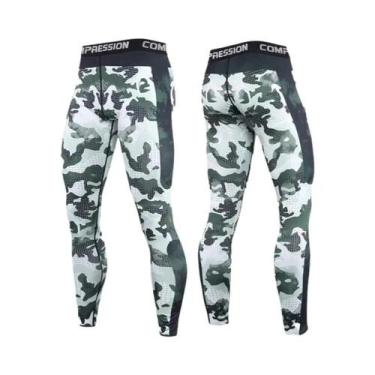 Imagem de Calças De Compressão Masculinas Para Corrida, Leggings Esportivas Para