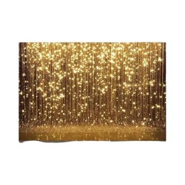 Imagem de Fundo De Festa Dourado Brilhante Elegante Para Aniversário E Feriados 
