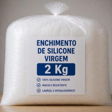 Imagem de Enchimento Fibra Siliconada 100% Virgem Macia Para Almofadas e Travess