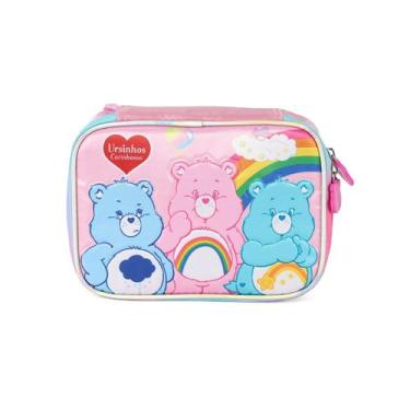 Imagem de Estojo Box Escolar Ursinhos Carinhosos 100 pens Infantil - Luxcel, Ros