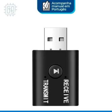 Imagem de Receptor e Transmissor de Áudio Bluetooth 5.0 - Transmitir Áudio da Tv