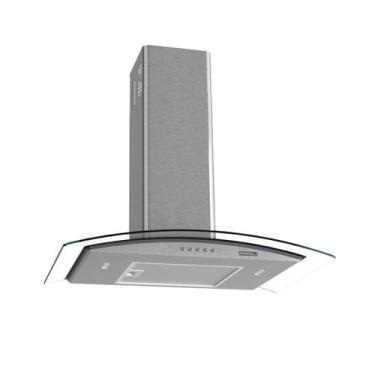 Imagem de Coifa de Parede Clean Kromanox Vidro Curvo 70cm Nardelli 4 e 5 Bocas, 