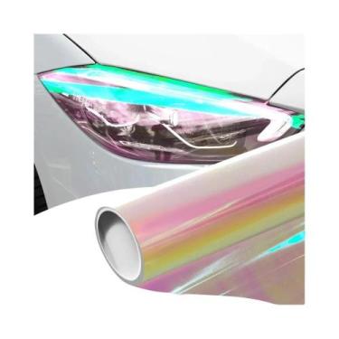 Imagem de Adesivo De Carro Camaleão, Vinil Impermeável Para Envelopamento De Far