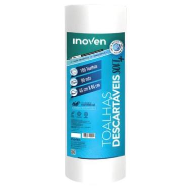 Imagem de Toalhas Descartáveis Pet Soft Plus Inoven 45x80cm Rolo Com 100un