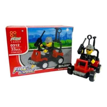 Imagem de Blocos para Montar Bombeiro 36 Peças 16248 - Dony Toys