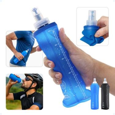 Imagem de Soft Flask 250ml Garrafa Flexível Corrida Silicone Dobrável - Hxt, Azu