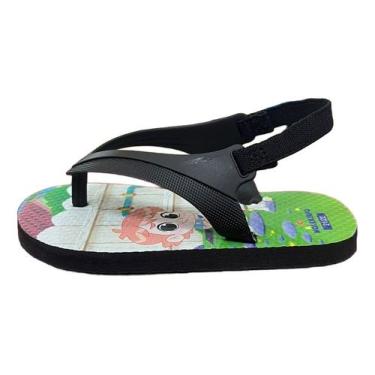 Imagem de Chinelo Molekinho Bebe Com Elastico Calcanhar 2644.200, Preto, 21.22 B