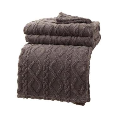 Imagem de Cobertor De Fleece Coral Leve De Camada Única, Multiuso, Para Cama, So