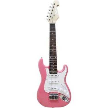Imagem de Guitarra Elétrica Infantil Kids Profissional TEG 30 Rosa Thomaz