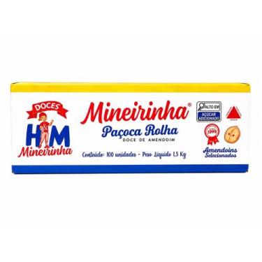 Imagem de Paçoca Rolha Mineirinha Caixa c /100 Und. - 1,500kg - DOCES H&M
