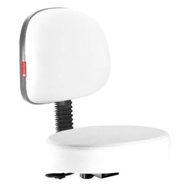 Imagem de Conjunto de Assento e Encosto Mocho Branco com Flange do Assento e Coluna de Ligação do Encosto