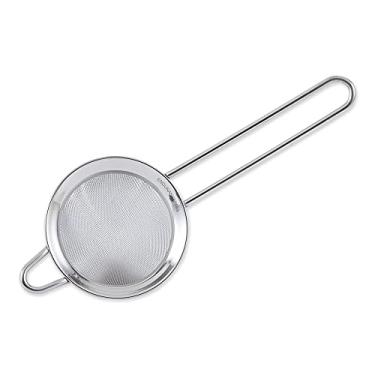 Imagem de RSVP International Endurance Kitchen Collection, peneira/escorredor cônico de malha fina de aço inoxidável, multiuso para cozinhar, assar, chá de folhas soltas, coquetéis de coador de bar, 7 cm