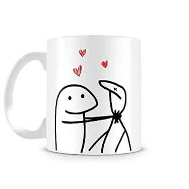 Imagem de Caneca meme boneco palito te amo do tamanho da dificuldade 330 ml