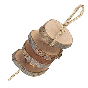 Imagem de 01 Brinquedos de mastigar pequenos animais, palitos de mastigar naturais para animais de estimação, brinquedos de mastigar, cuidados com os dentes, brinquedo molar para ranger os dentes (curto de corda Waterweed, azul)